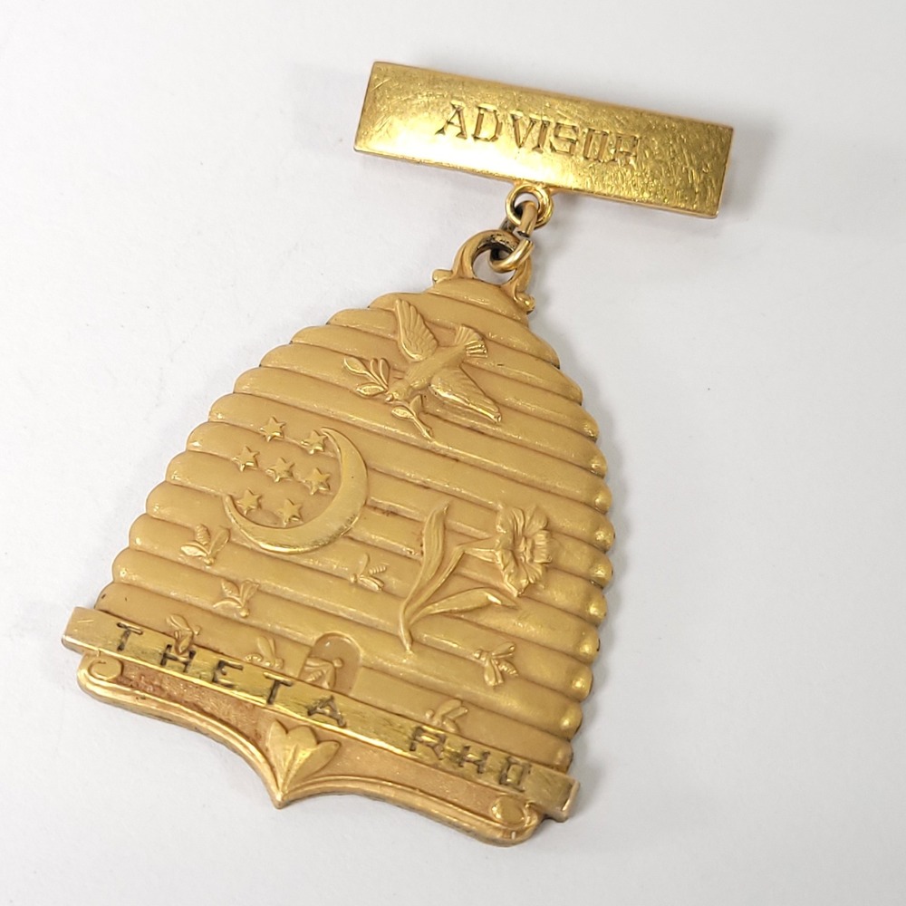 IOOF Odd Fellows FLT 1/10 10K Gold Filled Advent Lodge Dangle Advisor Member Pin